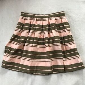 Sz 4 Pink and green pleated Skirt